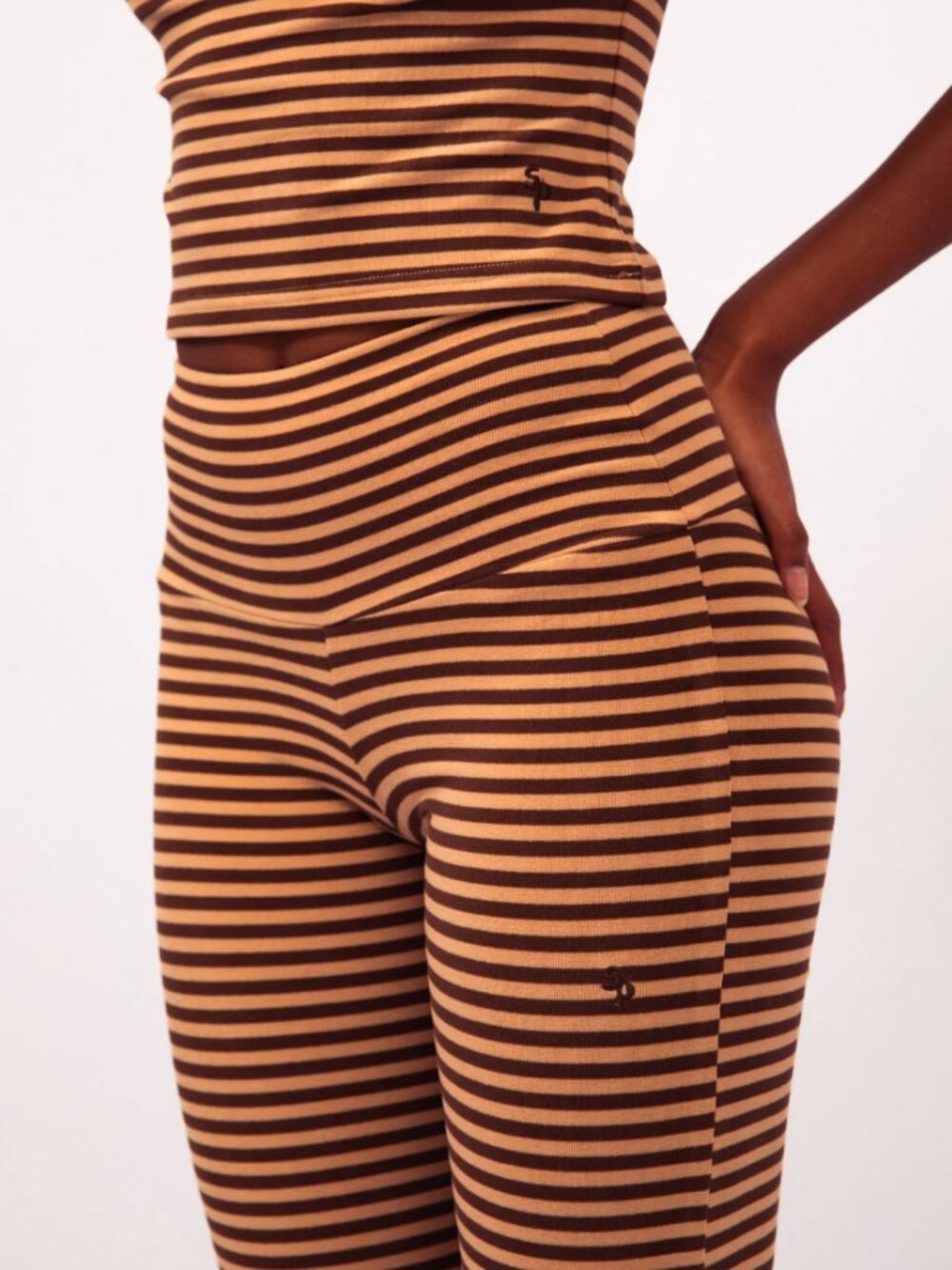 Saint Paradiso Stretch Mini Tee and Flared Pants Set - NWOT
